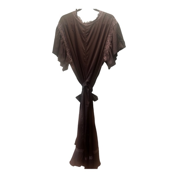 Free People Moonbeams Lace Trim Robe size Small - Picture 9 of 11